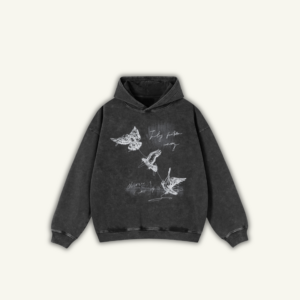 FLY | OVERSIZED HOODIE WASHED BLACK