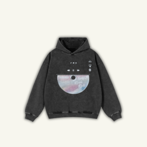 SOUND | OVERSIZED HOODIE WASHED BLACK