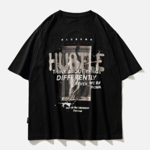 "HU8FLE" Graffiti Print Tee