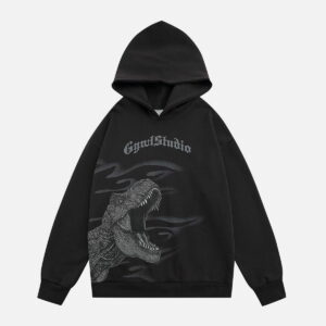 Dinosaur Print Hoodie