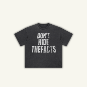 FACTS | OVERSIZED T-SHIRT WASHED BLACK