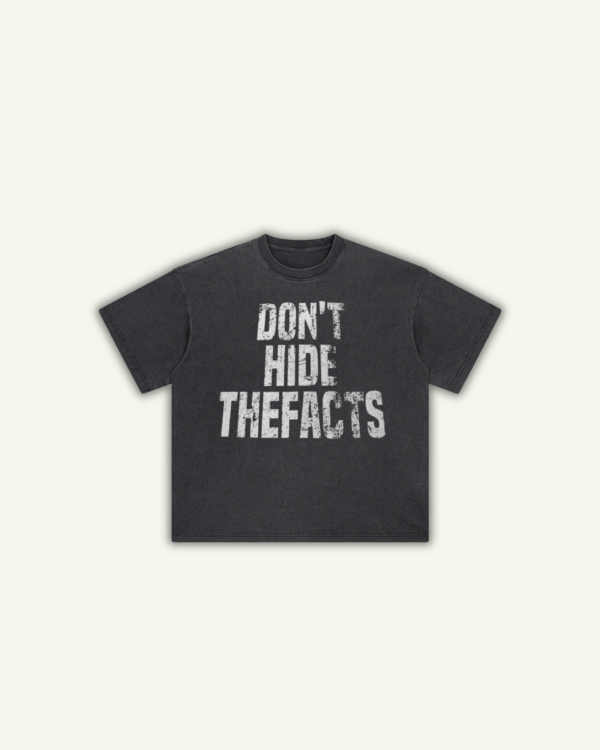 FACTS | OVERSIZED T-SHIRT WASHED BLACK