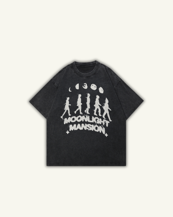 MOONLIGHT | OVERSIZED T-SHIRT WASHED BLACK