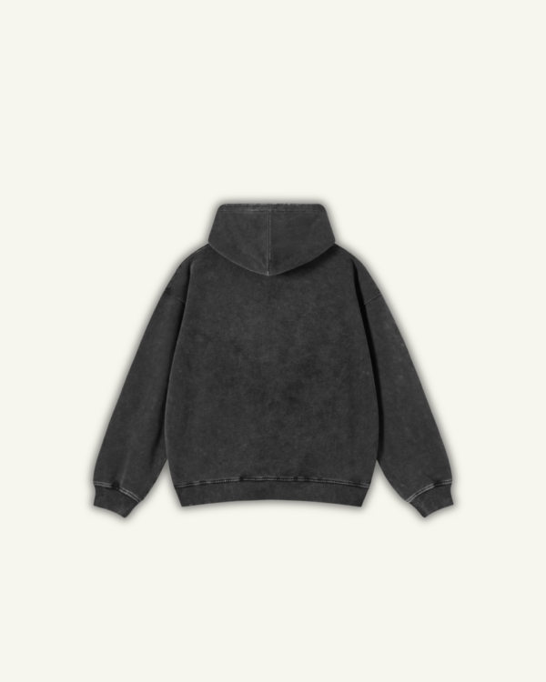 BELIEVED | OVERSIZED HOODIE WASHED BLACK