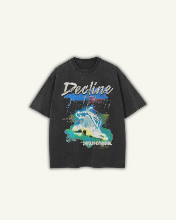 DECLINE | OVERSIZED T-SHIRT WASHED BLACK