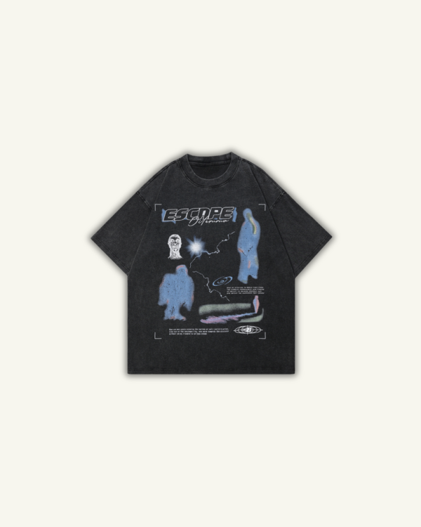 ESCAPE | OVERSIZED T-SHIRT WASHED BLACK