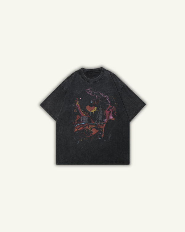 DELUSION | OVERSIZED T-SHIRT WASHED BLACK