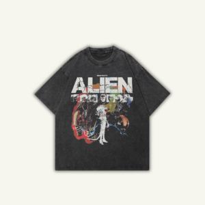 ALIEN | OVERSIZED T-SHIRT WASHED BLACK