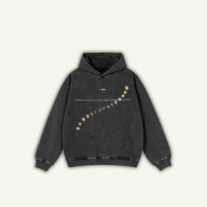 MOON | OVERSIZED HOODIE WASHED BLACK