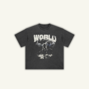 WORLD | OVERSIZED T-SHIRT WASHED BLACK