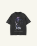 LIGHTNING | OVERSIZED T-SHIRT WASHED BLACK