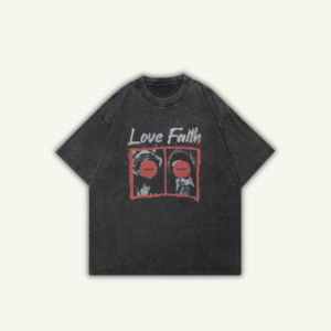 LOVE | OVERSIZED T-SHIRT WASHED BLACK