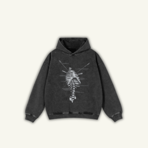 TORSO | OVERSIZED HOODIE WASHED BLACK