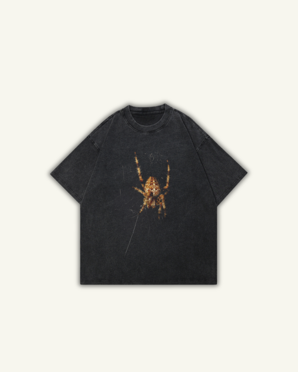 SPIDER | OVERSIZED T-SHIRT WASHED BLACK